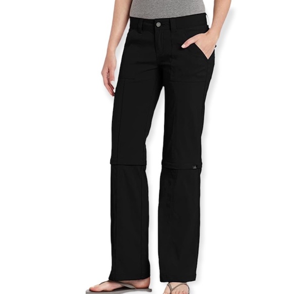 prAna Monarch Convertible Pants in Black | Size 6 - Picture 1 of 12